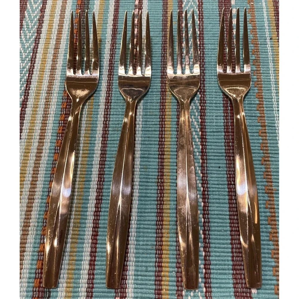 Dansk International Das50 4 Salad Forks Fork Stainless Steel 18/10